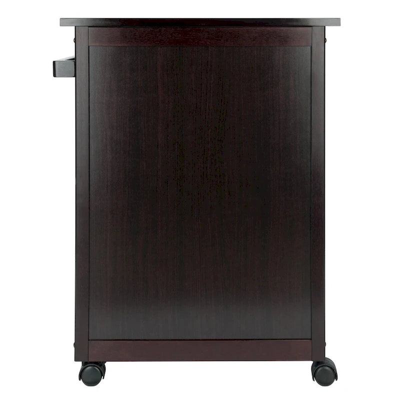 Functionele keukentrolley, espresso - 26.89 x 17.72 x 34.02 inches