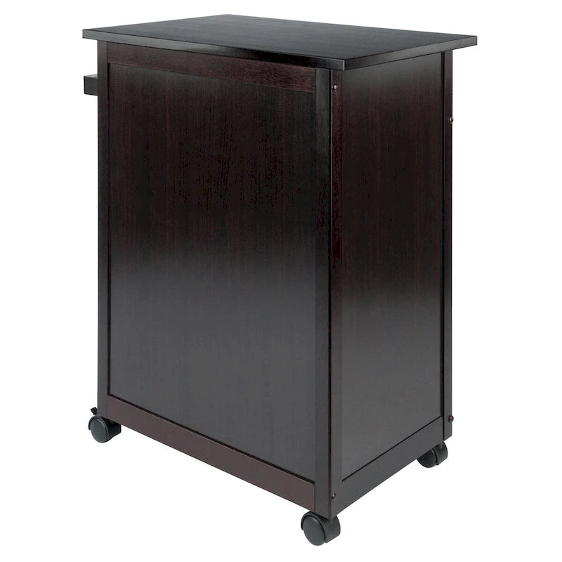 Functionele keukentrolley, espresso - 26.89 x 17.72 x 34.02 inches