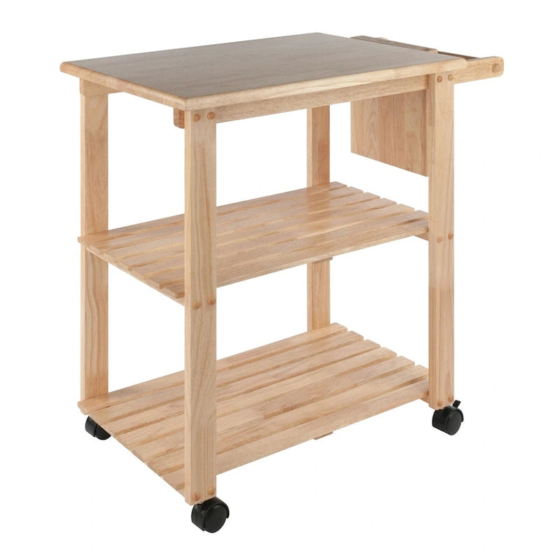 Keukenwagen, naturel - 33.19 x 20.47 x 31.93 inch