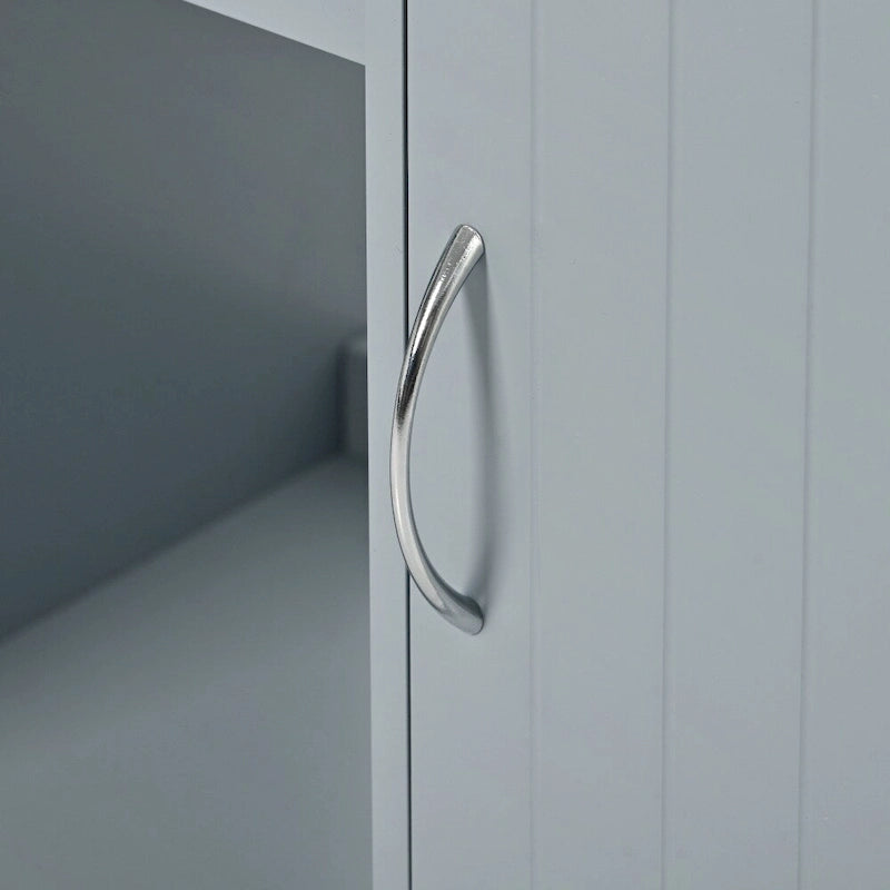 Carrello da cucina in legno della gomma con ripiani regolabili e portabottiglie