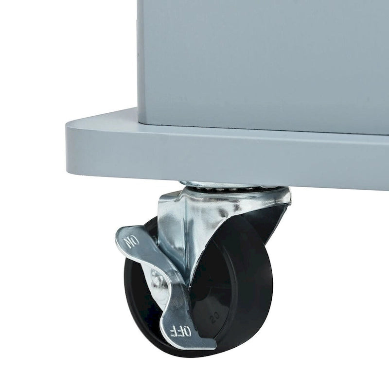 Carrello-isola da cucina con ruote, presa di corrente, piano ribaltabile e portabottiglie
